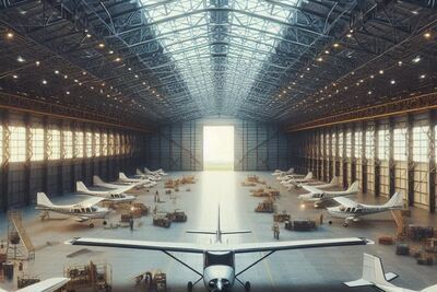 Строительство ангара в Бишкеке