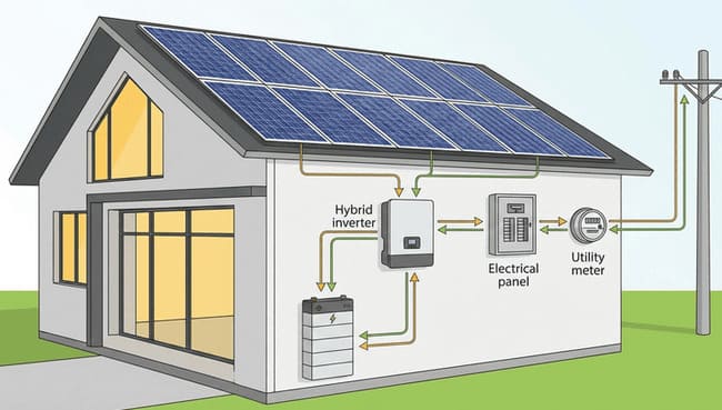 Гибридная солнечная электростанция