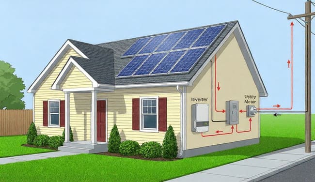 Сетевая солнечная электростанция